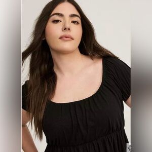 Torrid Babydoll Scoop Neck Top